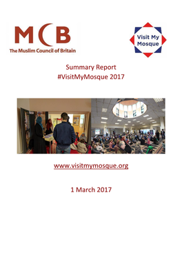 Summary Report #Visitmymosque 2017 1