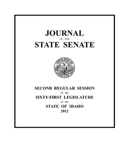 Journal State Senate