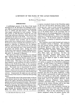 A Revision of the Flora of the Latah Formation