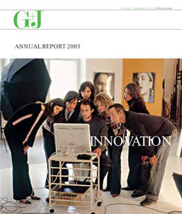 Innovation Annual Report 2003