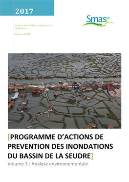 Programme D'actions De Prevention Des Inondations