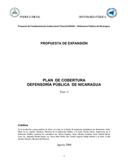 Defensoría Pública De Nicaragua