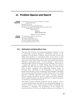 22 Problem Spaces and Search