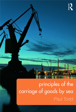 Principles of the Carriage of Goods by Sea