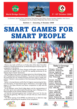 Smart Games for Smart People