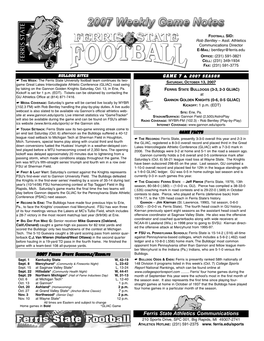 2007 GU Football Release:2005 Ashland Football Release.Qxd.Qxd