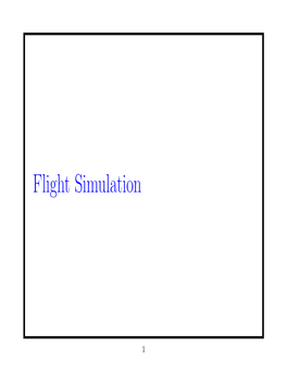 Flight Simulation