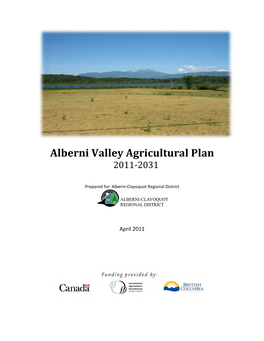 Alberni Valley Agricultural Plan 2011‐2031