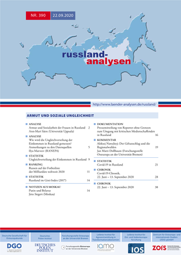 Russland-Analysen Nr. 390, 22.09.2020 2