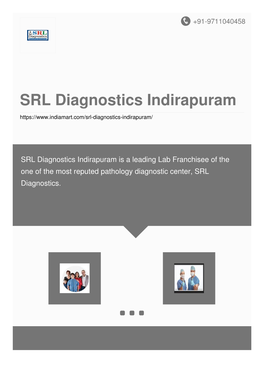 SRL Diagnostics Indirapuram