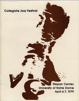 Notre Dame Collegiate Jazz Festival Program, 1979