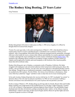 The Rodney King Beating, 25 Years Later