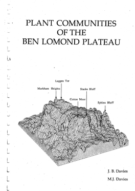 Plant Communities of the Ben Lomond Plateau(PDF, 8MB)