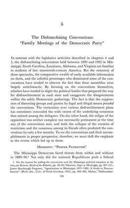 PDF (6. the Disfranchising Conventions: "Family Meetings Of