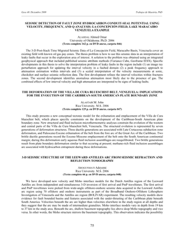 Seismic Detection of Fault Zone Hydrocarbon Conduit-Seal Potential Using Velocity, Frequency, and Q Analysis: La Concepción Field, Lake Maracaibo Venezuela Example