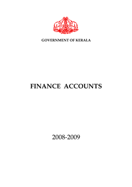 Finance Accounts 2008-2009