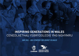 Inspiring Generations in Wales Cenedlaethau Ysbrydoledig Yng Nghymru