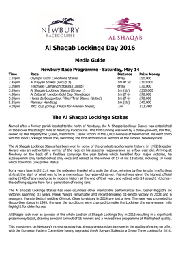 Al Shaqab Lockinge Day 2016