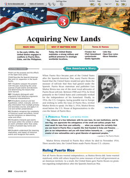 Acquiring New Lands