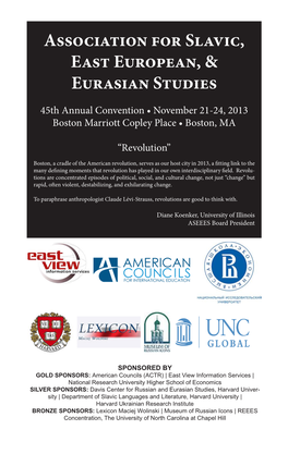 Association for Slavic, East European, & Eurasian Studies