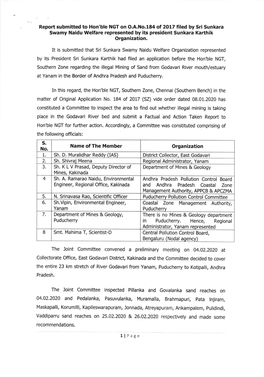 Llpage > the NGT Ordered the Committee to Furnish the Following Data 1