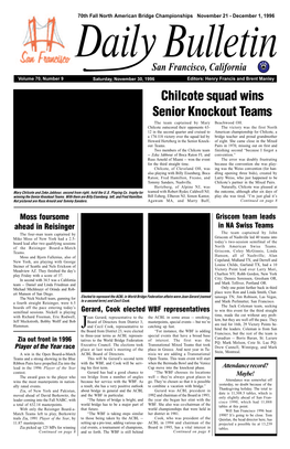 Chilcote Squad Wins Senior Knockout Teams