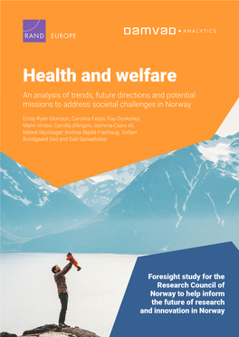 Health and Welfare: an Analysis of Trends, Future Directions and Potential Missions to Address Societal Challenges in Norway