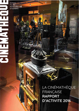 Rapport D'activité-Cinémathèque Française-2016
