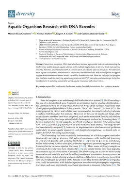 Aquatic Organisms Research with DNA Barcodes