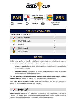 Pan 2021 Gold Cup Grn