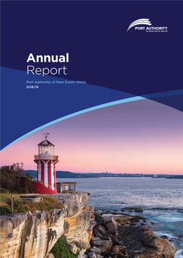 2018–19 Annual Report Port Authority of New South Wales
