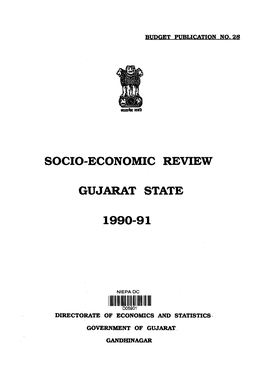 Socio-Economic Review Gujarat State 1990-91