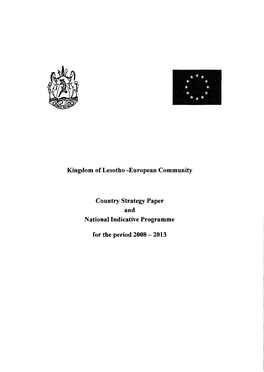 European Community Country Strategy Paper and National