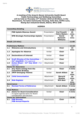 1 a Meeting of the Aneurin Bevan University Health Board Public