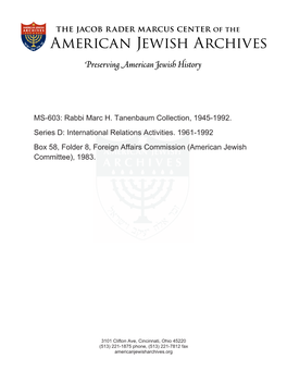 MS-603: Rabbi Marc H