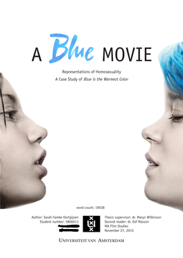 A MOVIE Representations of Homosexuality a Case Study of Blue Is the Warmest Color