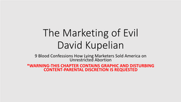 The Marketing of Evil David Kupelian