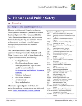 5. Hazards and Public Safety