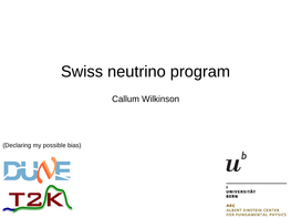 Swiss Neutrino Program