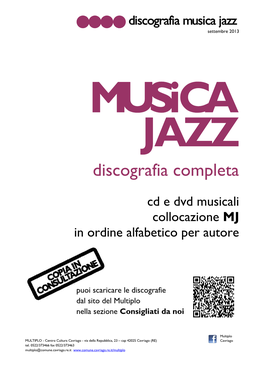 Discografia Musica Jazz