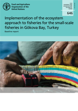 Implementation of the Ecosystem Approach to Fisheries for the Small-Scale Fisheries in Gökova Bay, Turkey: Baseline Report