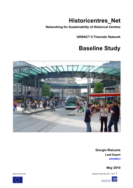 Historicentres Net Baseline Study May 2010 PAG