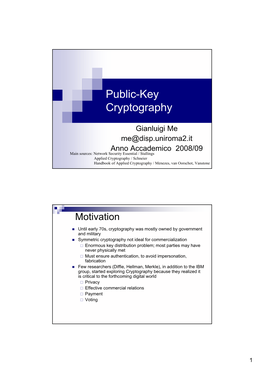 Public-Key Cryptography