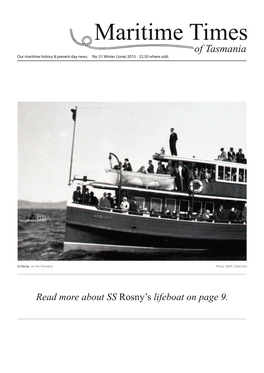 Read More About SS Rosny's Lifeboat on Page 9