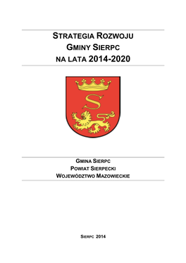 Strategia Rozwoju Gminy Sierpc Na Lata 2014-2020