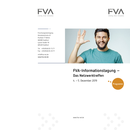 FVA-Informationstagung – Das Netzwerktreffen 4