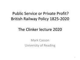 Clinker Lecture Slides