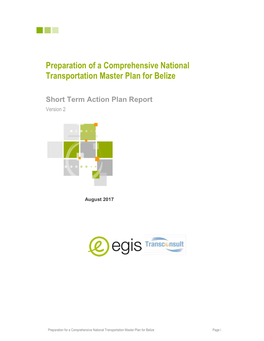 Preparation of a Comprehensive National Transportation Master Plan for Belize