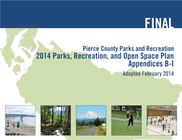 2014 Parks, Recreation, and Open Space Plan Appendices