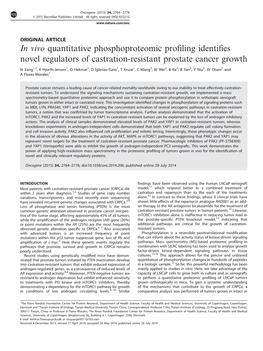 In Vivo Quantitative Phosphoproteomic Profiling Identifies Novel Regulators